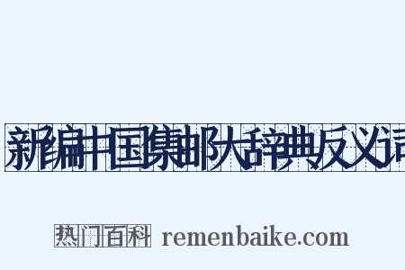 新编中国集邮大辞典反义词是什么意思的图片